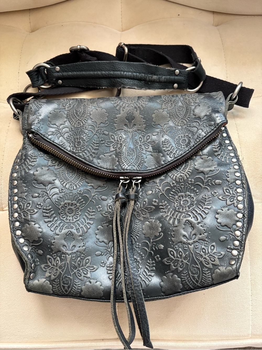 The Sak leather rustic handbag